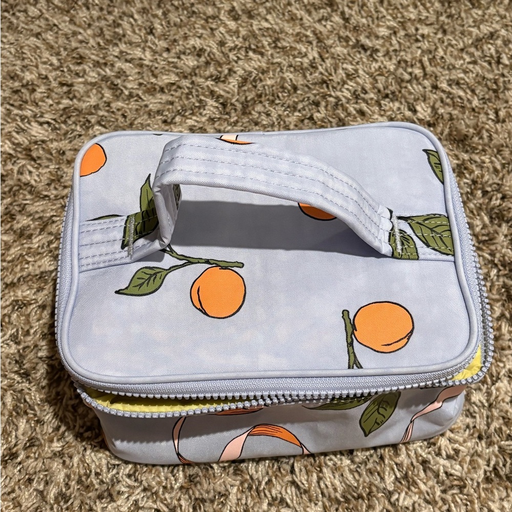 Baggu small cosmetic case - apricots & ribbons